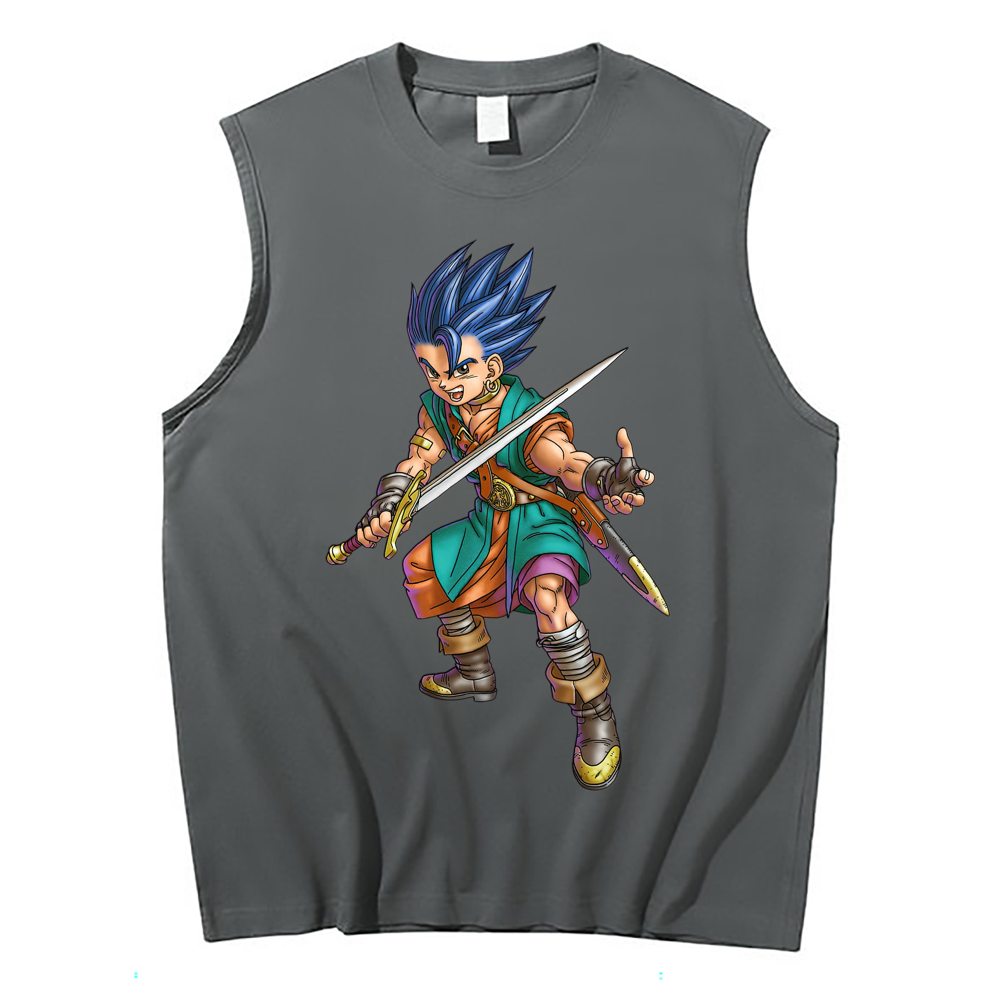 （画像用） ドラゴンクエスト Doragon Kuesuto Dragon Quest コットン100％タンクトップ（フロントプリント）